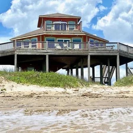 Stunning Beachfront 3 Bedroom Home, Coralmoonbeach Bolivar Peninsula Extérieur photo
